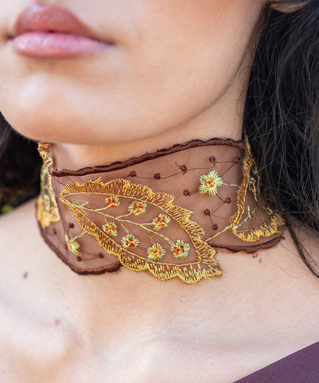 Chocker Gala marron