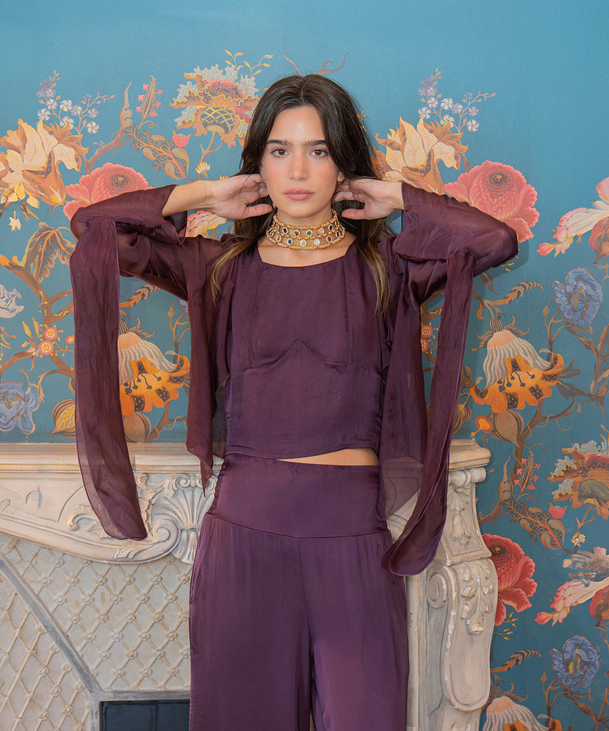Blusa capa seda gundy